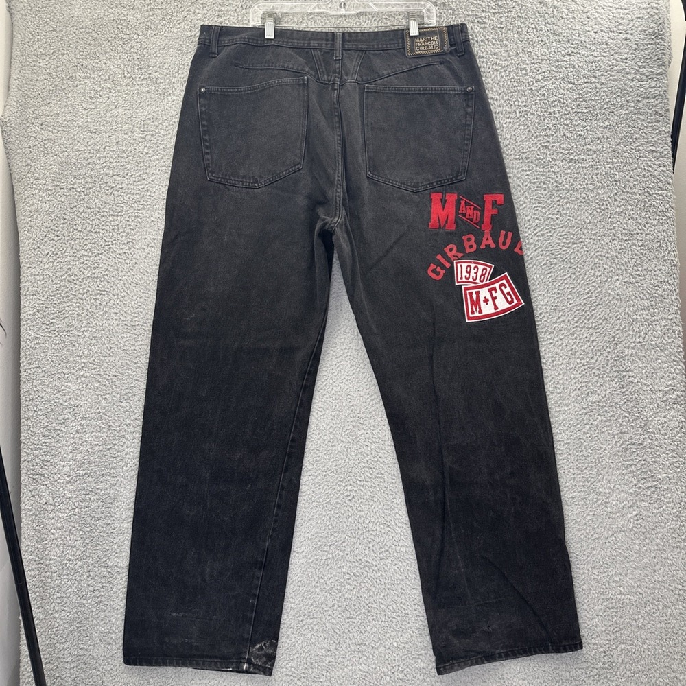 Vintage Le Jean De Marithe Francois Girbaud Jeans Black Skater Baggy Men 40 x 33